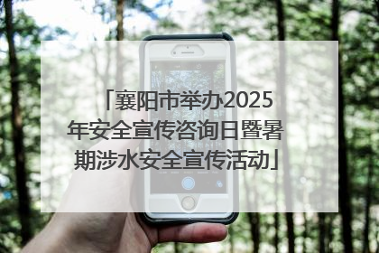 襄阳市举办2025年安全宣传咨询日暨暑期涉水安全宣传活动