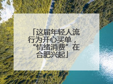 这届年轻人流行为开心买单，“情绪消费”在合肥兴起