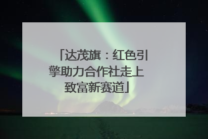 达茂旗：红色引擎助力合作社走上致富新赛道