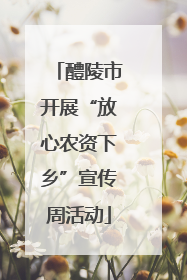 醴陵市开展“放心农资下乡”宣传周活动