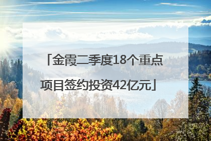 金霞二季度18个重点项目签约投资42亿元