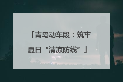 青岛动车段：筑牢夏日“清凉防线”