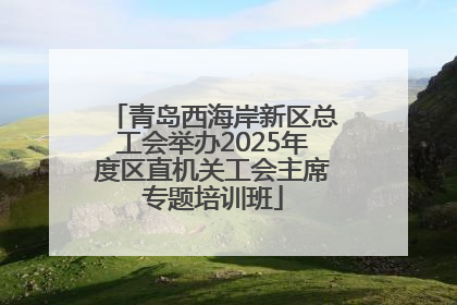 青岛西海岸新区总工会举办2025年度区直机关工会主席专题培训班