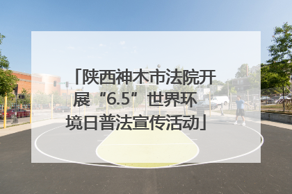 陕西神木市法院开展“6.5”世界环境日普法宣传活动