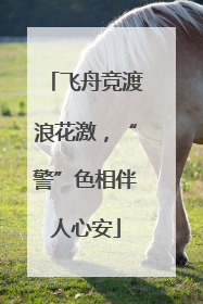 飞舟竞渡浪花激，“警”色相伴人心安