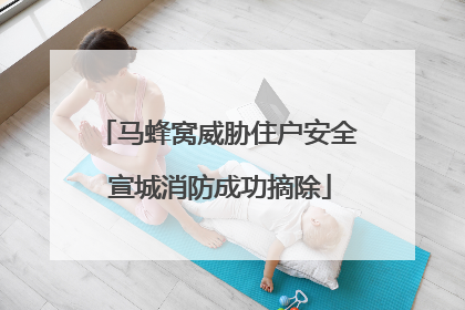 马蜂窝威胁住户安全 宣城消防成功摘除