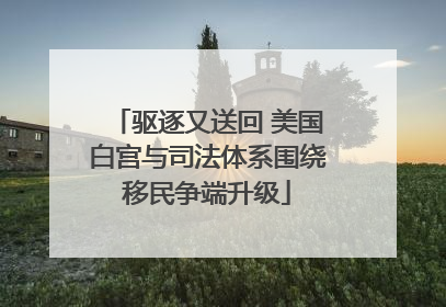驱逐又送回 美国白宫与司法体系围绕移民争端升级