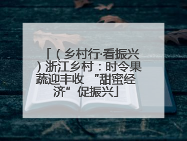 （乡村行·看振兴）浙江乡村：时令果蔬迎丰收 “甜蜜经济”促振兴