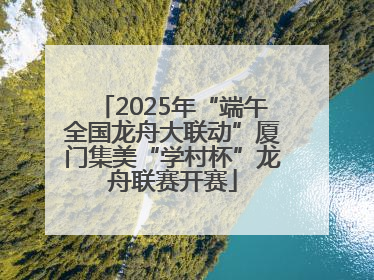 2025年“端午全国龙舟大联动”厦门集美“学村杯”龙舟联赛开赛