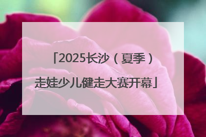 2025长沙（夏季）走娃少儿健走大赛开幕