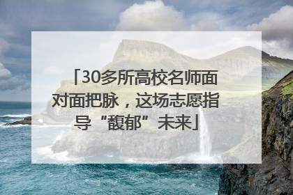 30多所高校名师面对面把脉，这场志愿指导“馥郁”未来